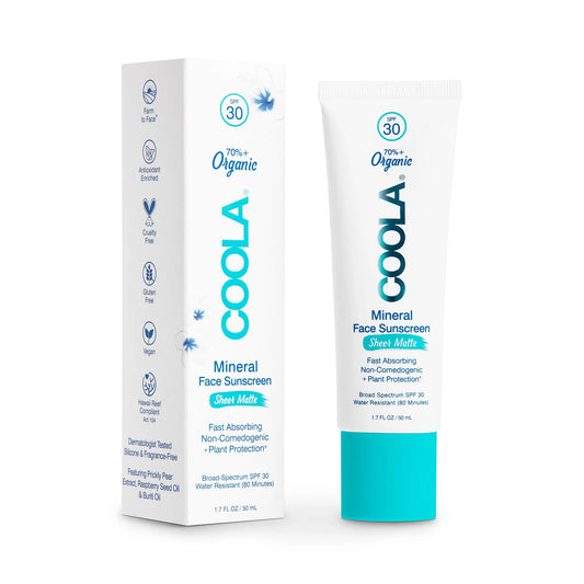 COOLA Mineral Face Sunscreen Lotion Sheer Matte SPF 30